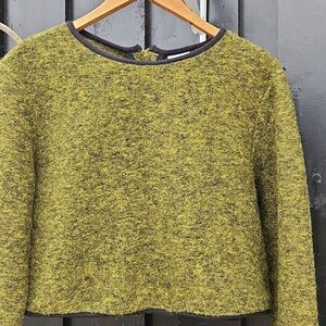 Son de Flor Cropped Wool Sweater